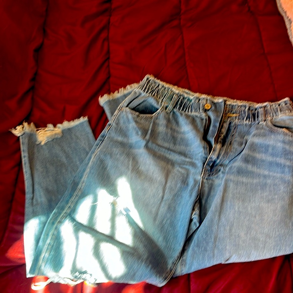 Kancan distressed Cropped jeans